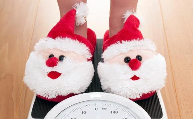 como no engordar en Navidad - zapatillas de papa noel