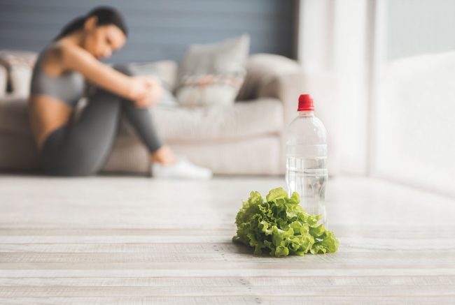 anorexia nerviosa - deportista sin comida