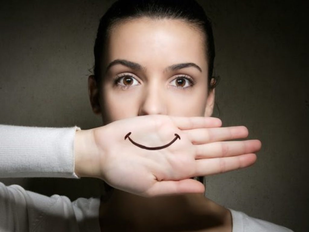 depresión sonriente – sonrisa dibujada depresión sonriente - sonrisa dibujada