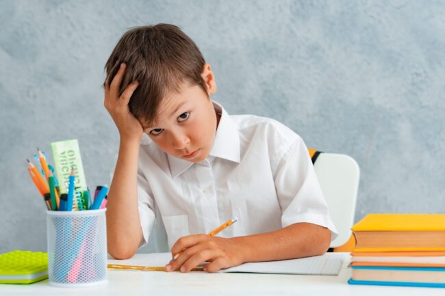 psicóloga para problemas de lectura en valencia - niño con dislexia